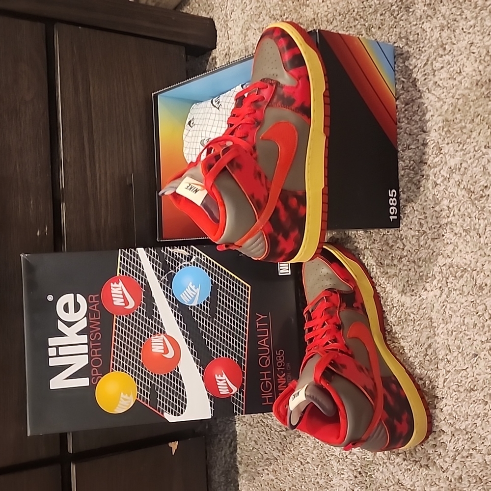 Nike dunk high "acid wash"